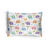 Multicolor soft plush printed baby pillow for kids age 1-5 years, ideal for bedtime comfort