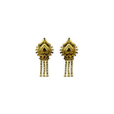 Women's Pack of_2 Brass Gold-Plated Earrings (Gold)