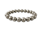 Natural Crystal 8mm Pyrite Bracelet  (Grey)