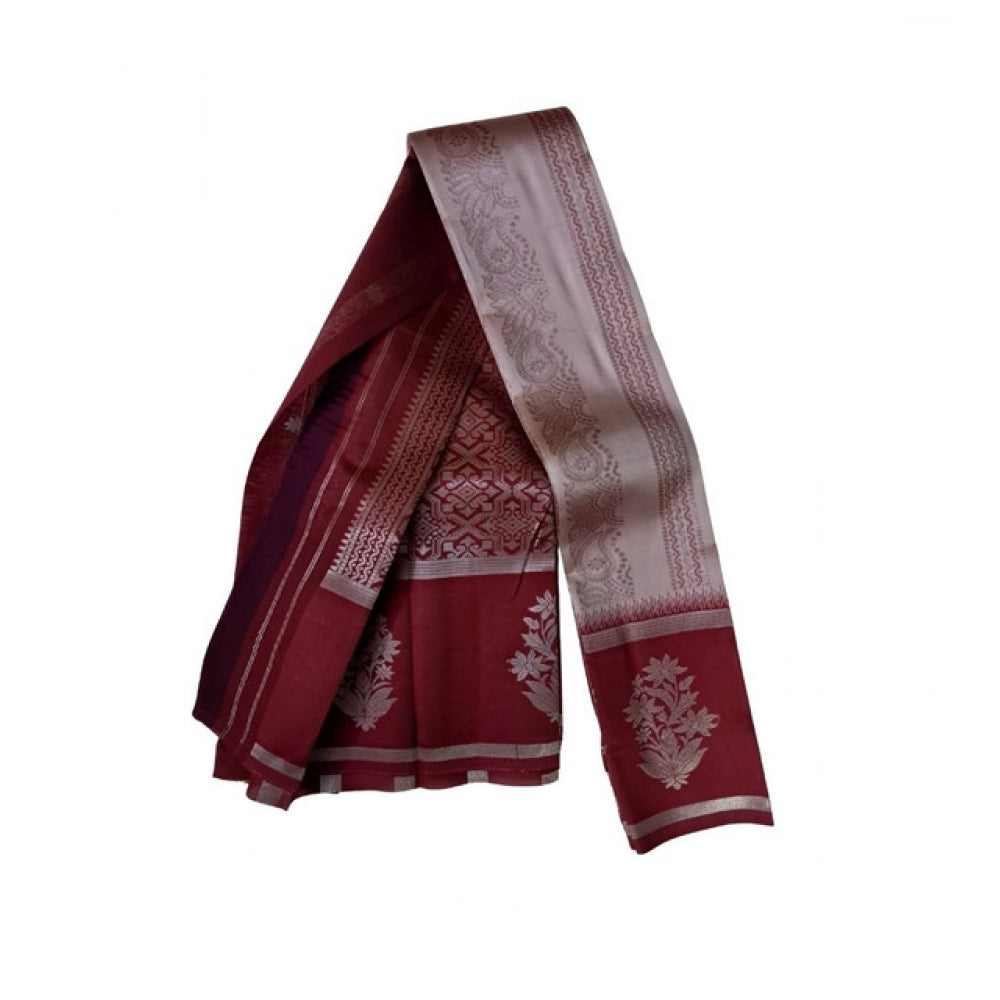 Women's Soft Silk Wooven Saree With Unstitched Blouse 5.5Mtr (Multicolor)