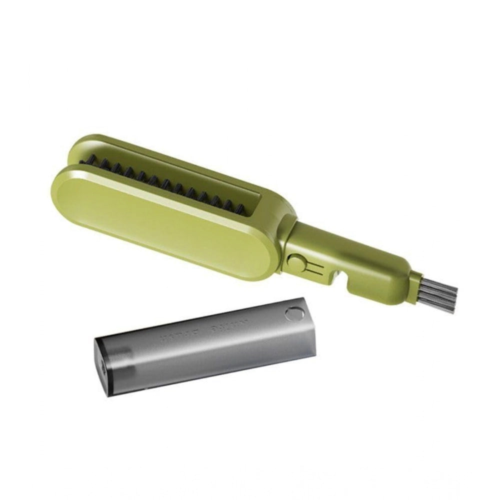 Green stainless steel-plastic solid kitchen knife cleaner brush for efficient cleaning