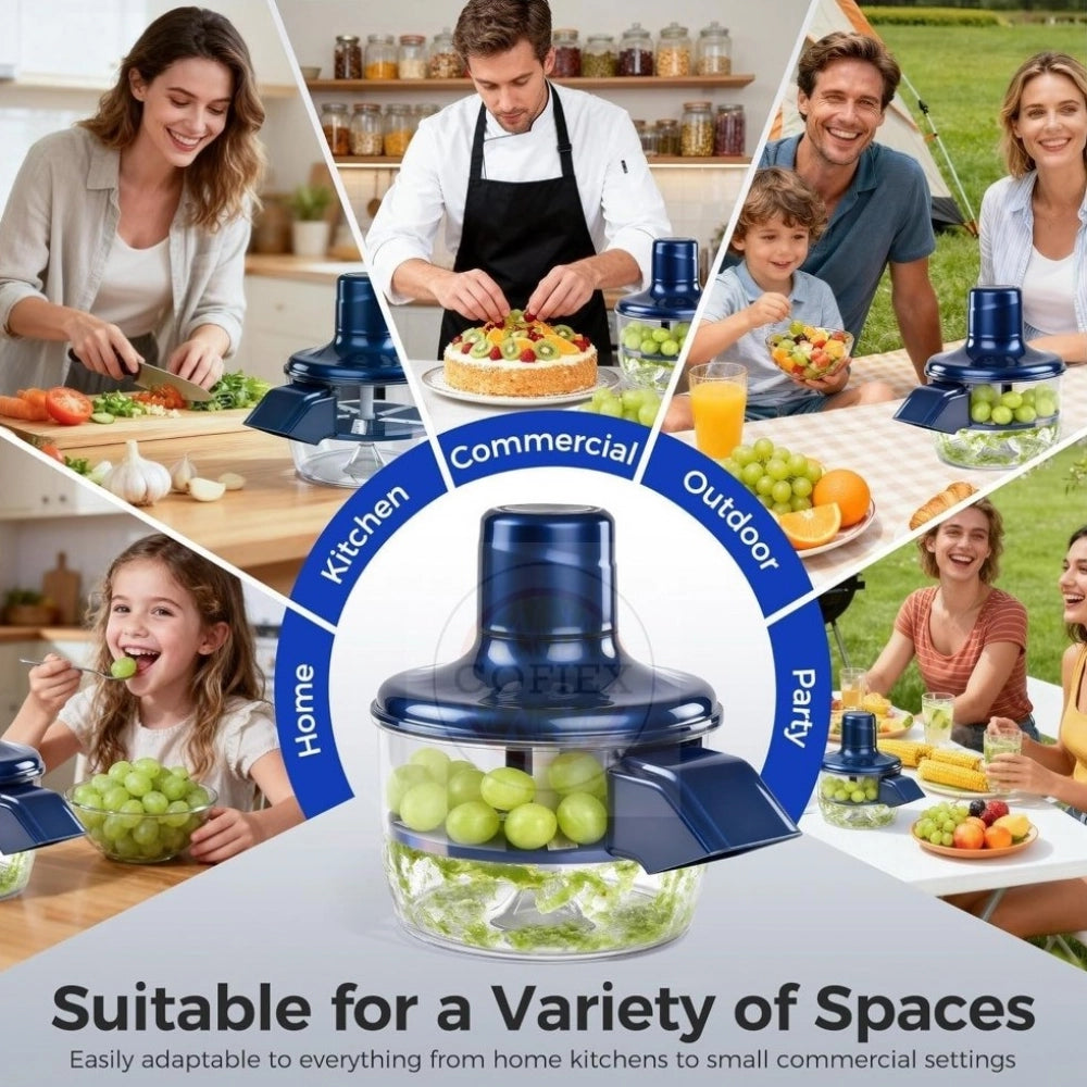 Blue plastic solid electric peeler for easy peeling