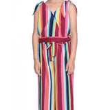 Multicolor polyester crepe floral cold shoulder crop top & pallazo set, stylish partywear for girls