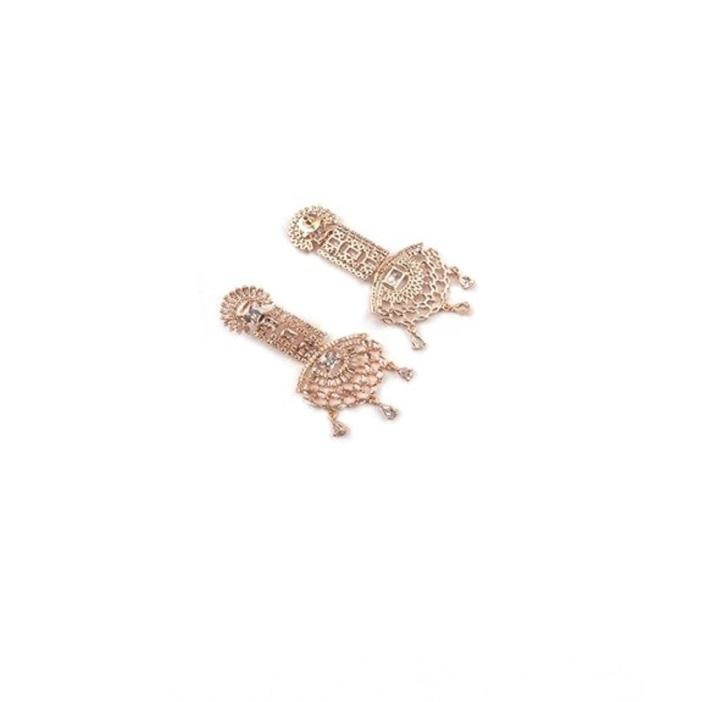 Women's white brass silver plated drop earrings, delicate accessories for fashion-forward style