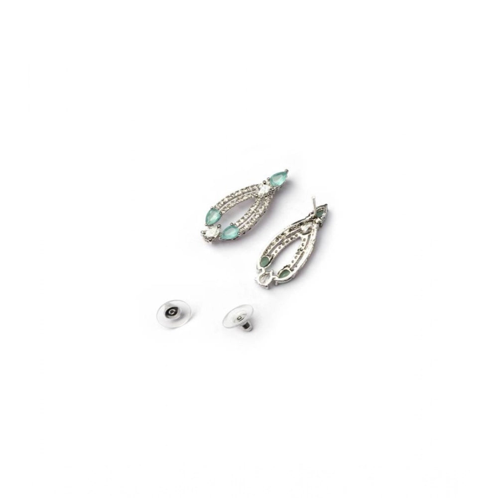 Turquoise brass silver plated necklace set for women, perfect accessory for everyday wear