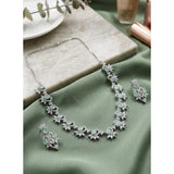 Brass silver plated turquoise necklace set for women, high-quality accessory requires careful cleaning
