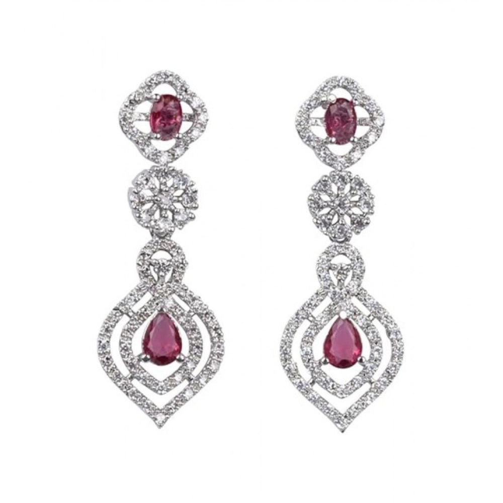 Red brass silver-plated women's necklace set, elegant accessories for fashionable women, store dry to avoid damage