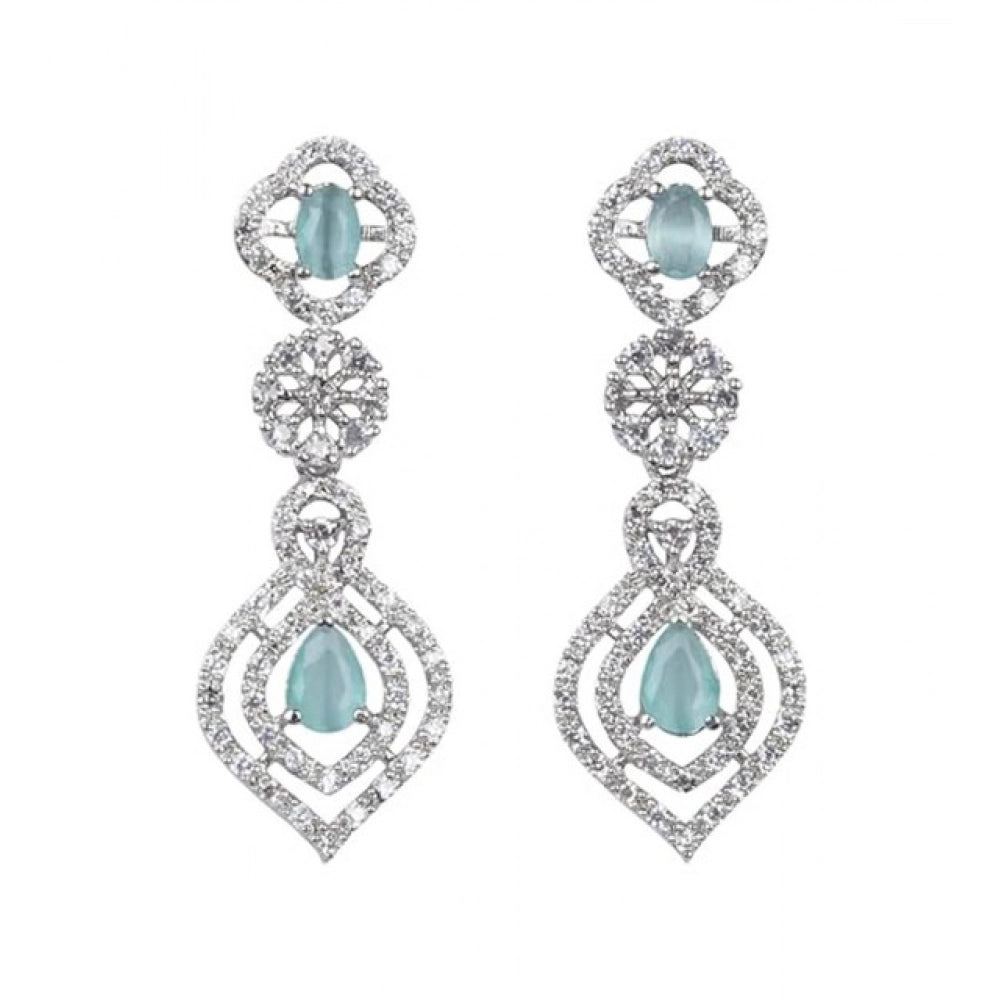 Turquoise brass silver-plated women's necklace set for accessories, store and care instructions apply