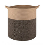 Cotton 12x14 Inch - Mix Storage Basket For Clothes With Out Lid (Dark-Brown)