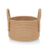 Cotton Pack Of_1 Basket 7x5 Inch Storage Basket For Clothes (Beige)