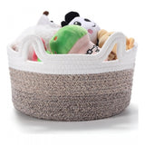 Cotton Pack Of_1 Cat Basket 8x4 Inch Storage Basket For Clothes (Multicolor)