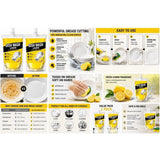 Fresh fruit-flavored dishwash liquid pouches (2 pack), 100 ML each for kitchen cleaning
