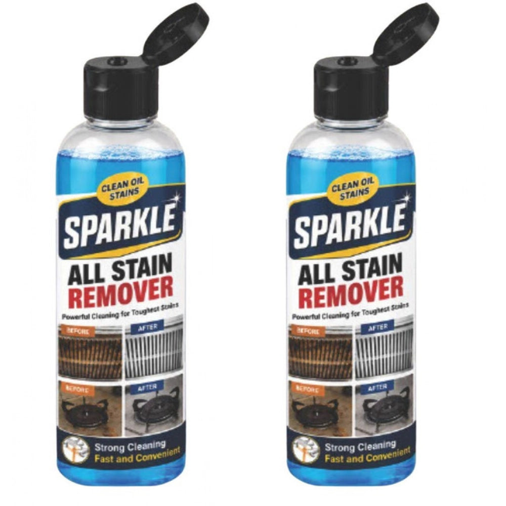 Sparkle Kitchen Stain Remover Liquid - 2x100ML bottles, removes tough kitchen stains, fresh fruit scent