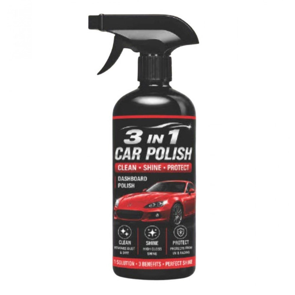 1 pack of 100ML fresh fruit 3-in-1 car and bike liquid polish spray bottles for effective cleaning, shining, and protection