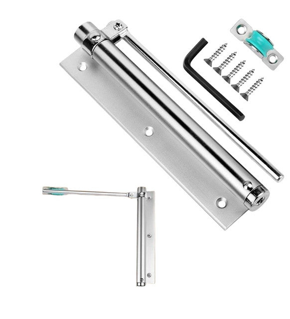 Automatic Door Closer Hinge Lock (Silver)