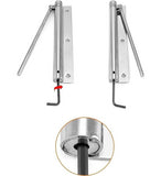 Automatic Door Closer Hinge Lock (Silver)