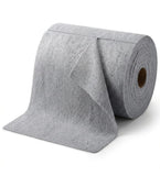 Grey microfiber cleaning cloth roll containing 20 highly absorbent reusable towels for kitchen and home use
