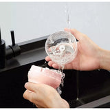 { "alt_text": "Pink microfiber mop head for deep cleaning floors, universal fit, ultra soft water absorbing dust removal" }