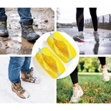 { "alt_text": "Yellow mesh shoe washing machine bags pair, deep clean laundry accessory for sneakers and athletic shoes" }