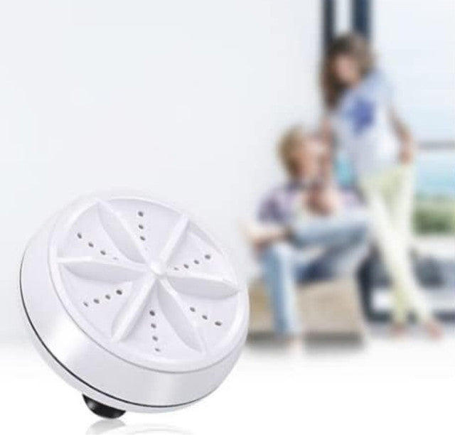 Multicolor mini portable turbine washer for deep cleaning socks, undergarments, and baby clothes on the go