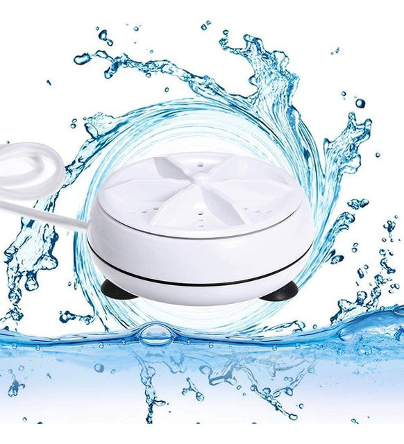 Multicolor mini portable turbine washer for deep cleaning socks, undergarments, and baby clothes on the go