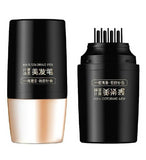Black hair color pen stick with built-in comb for temporary root and hairline touch-ups for men and women