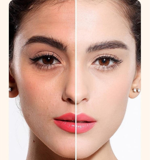Beige foundation stick makeup product for flawless matte coverage, suitable for touch-ups and all skin types