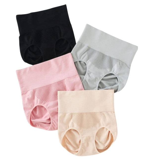 Women's High-Waisted Briefs Free Size (Multicolor)