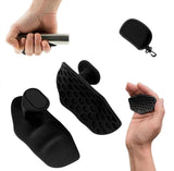 Multicolor flexible silicone gym grips pads for deadlifts and dumbbells, designed for reduced strain and secure hold
