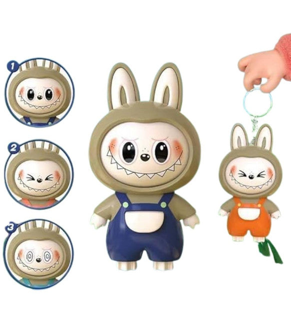 Labubu Face Changing Keychain (Multicolor)