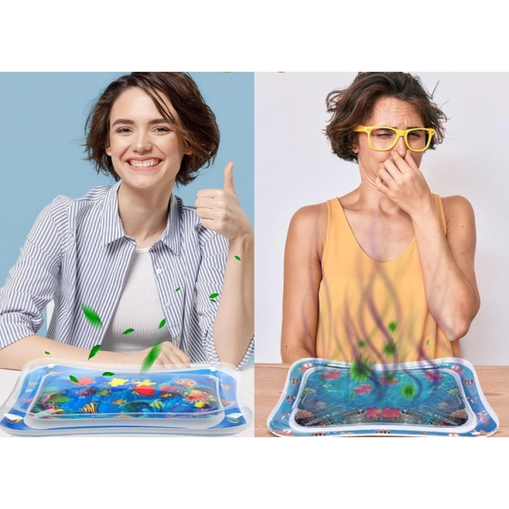 { "alt_text": "Multicolor BPA-free play mat set for infants, durable sensory toy for motor skill development" }