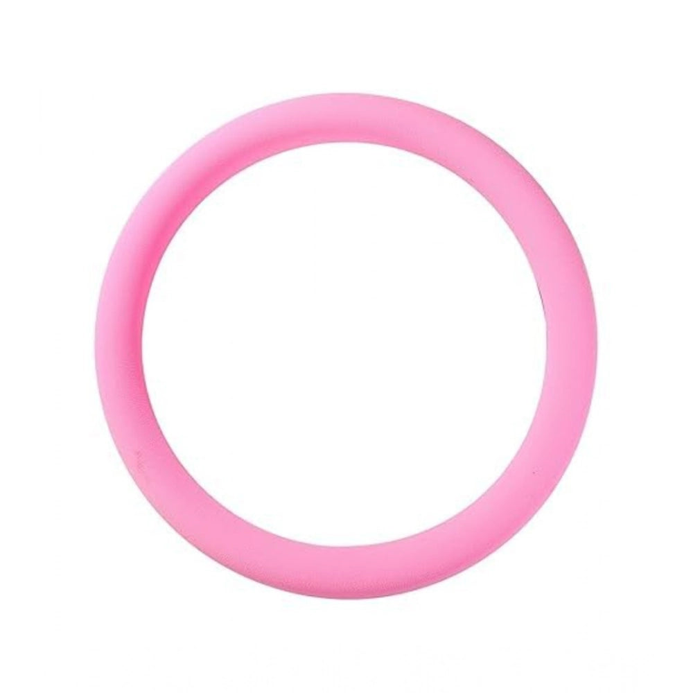 { "alt_text": "Green silicone universal steering wheel cover for car, anti-slip grip automotive accessory, superior protection" }