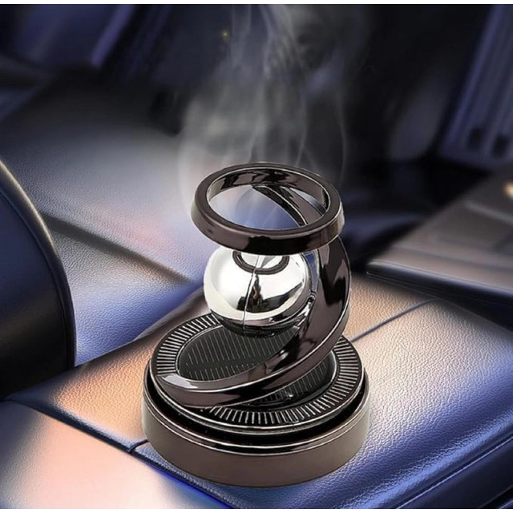 { "alt_text": "Multicolor plastic solar air freshener for cars, diffusing fragrance with sunlight, stylish car decor" }
