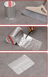Silver aluminium waterproof foil tape for sealing pipes, tanks, and roof leaks in residential and industrial settings