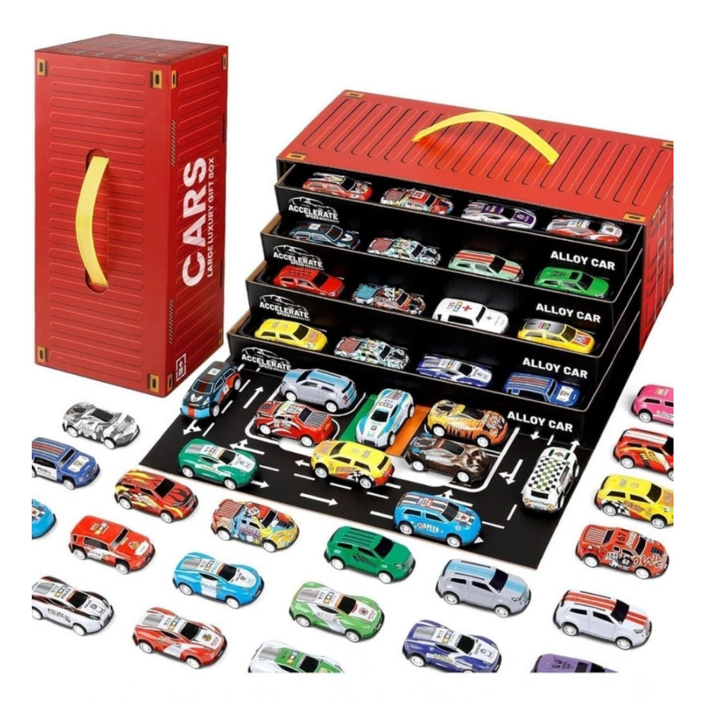 { "alt_text": "Multicolor metal pull back car set of 48 pieces, mini racing police rescue vehicles for kids' play collection" }