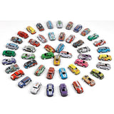 { "alt_text": "Multicolor metal pull back car set of 48 pieces, mini racing police rescue vehicles for kids' play collection" }