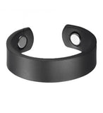 Black magnetic blood sugar control rings for general wellness, open-ended design for men and women