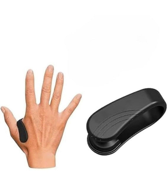 Black acupressure clip designed to stimulate L14 point for natural blood sugar level support