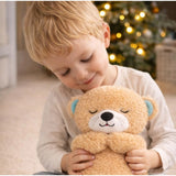 { "alt_text": "Multicolor plush teddy bear musical otter sleeping toy, super soft baby sleep soother doll for newborn gift" }