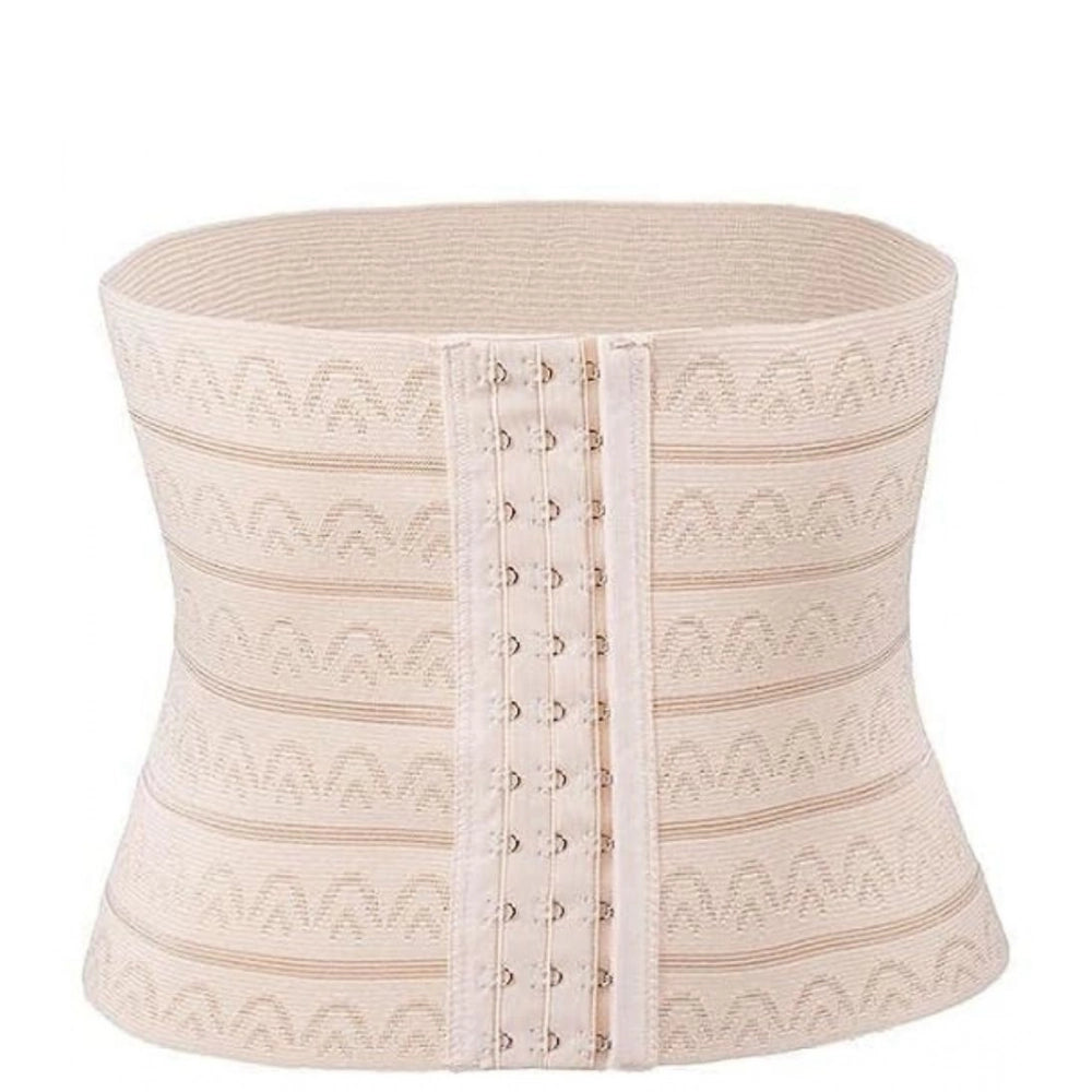 { "alt_text": "Beige skin material tummy belt shapewear undergarments for slimming support" }