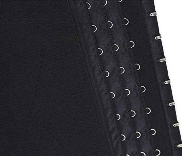 Black tummy control shapewear undergarment designed for slimming and waist contouring support