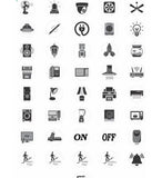 Black switch board stickers for organizing and labeling various household electrical appliances