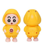 Yellow Shinchan character keychain featuring playful expressions for keys or bags