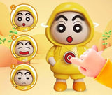 Yellow Shinchan character keychain featuring playful expressions for keys or bags