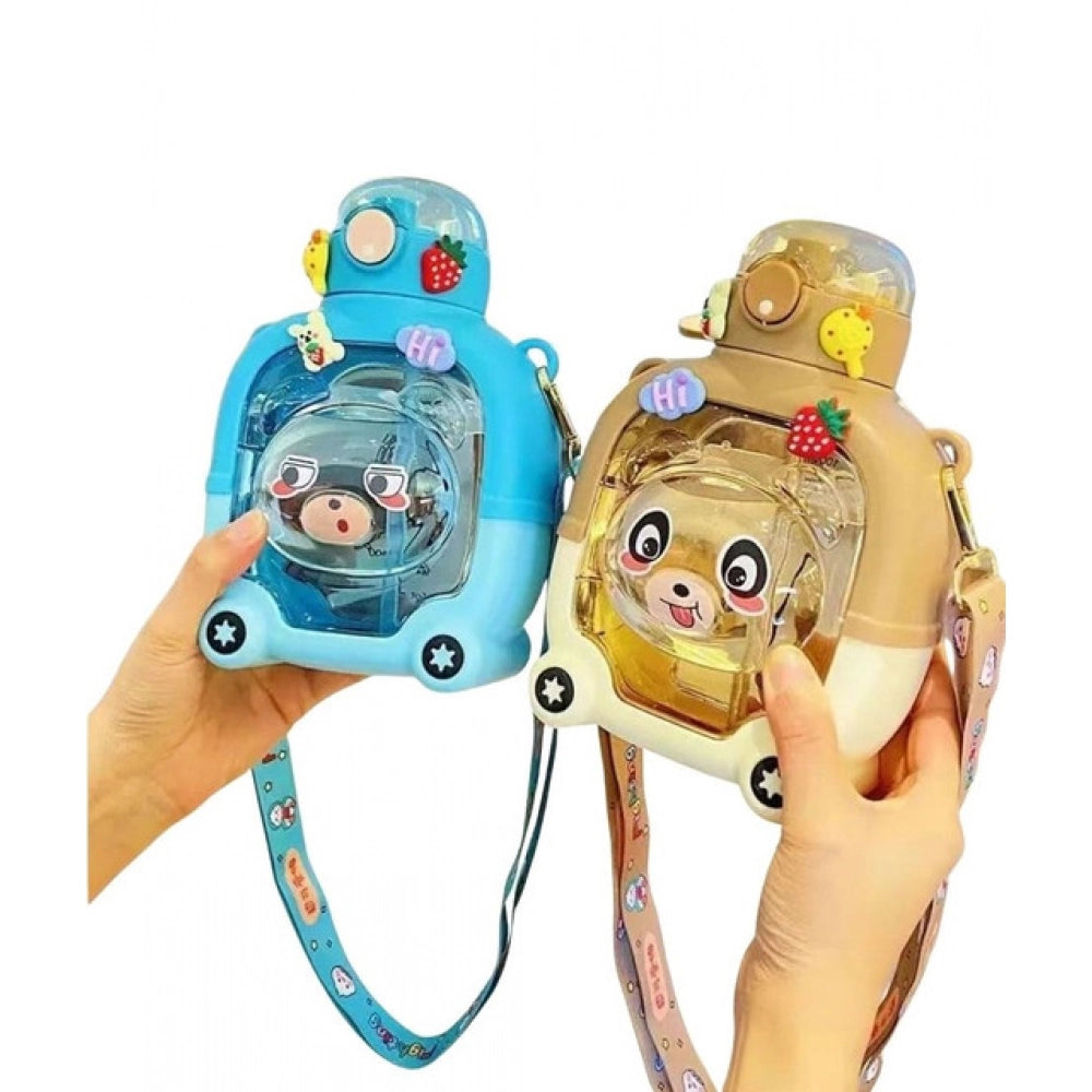 { "alt_text": "Multicolor PC & PP baby bottle 960 ML, cartoon animal design water bottle for school kids" }