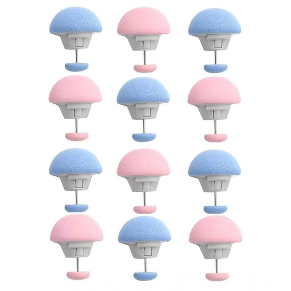 { "alt_text": "Pink blue metal duvet clips set of 10 sheet fasteners for keeping blankets and comforters in place" }