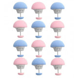 { "alt_text": "Pink blue metal duvet clips set of 10 sheet fasteners for keeping blankets and comforters in place" }