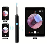 { "alt_text": "Multicolor silicone otoscope camera kit for safe earwax cleaning, nasal and skin inspection tool" }