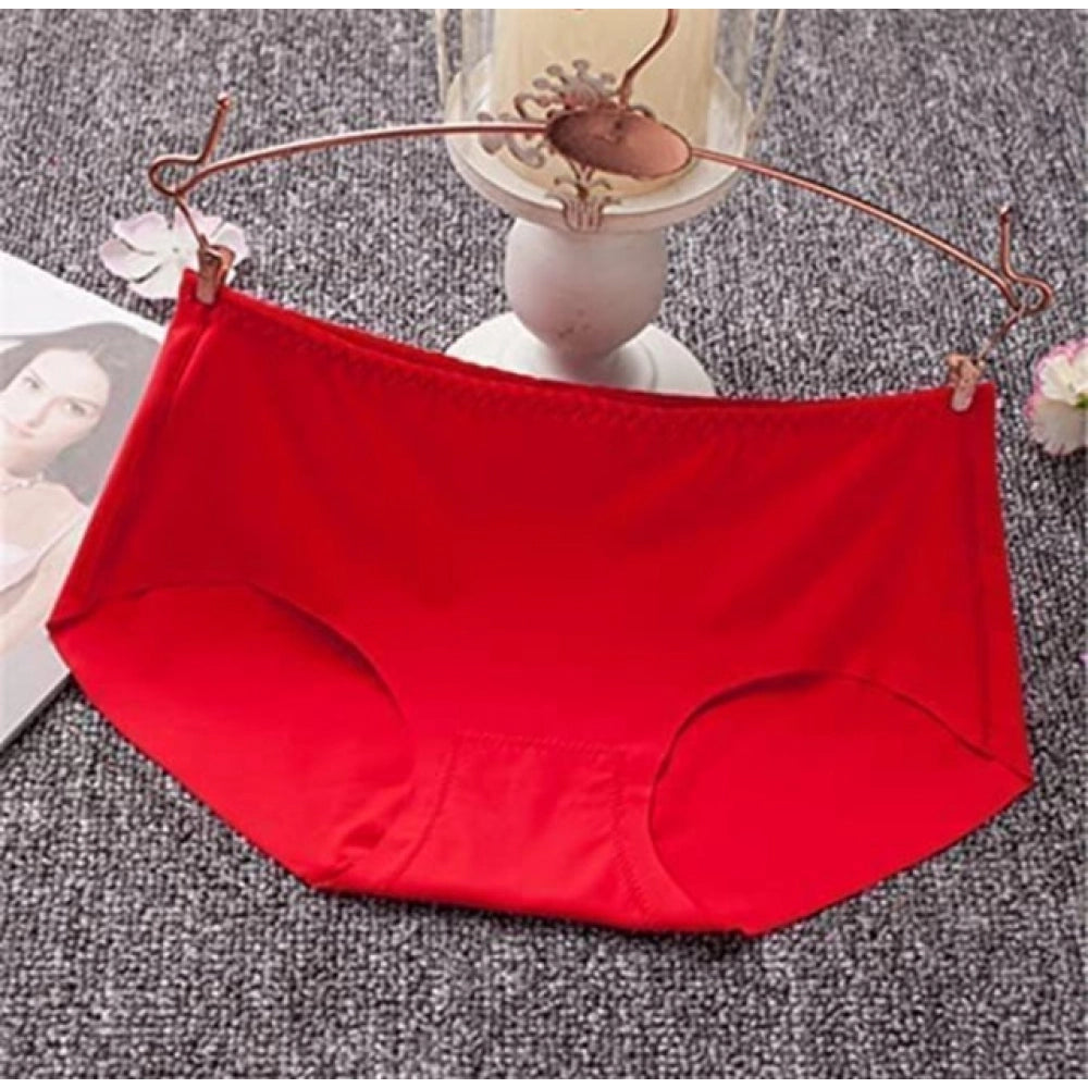 { "alt_text": "Multicolor breathable cotton seamless panties pack of 3, comfortable underwear for daily wear" }