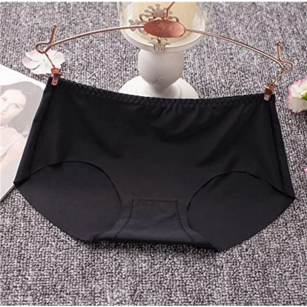 { "alt_text": "Multicolor breathable cotton seamless panties pack of 3, comfortable underwear for daily wear" }